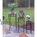 4D Concepts Slate Top Plant Stands - Set of 3   